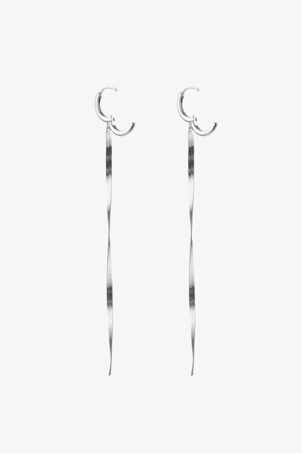 925 Sterling Silver Snake Earrings