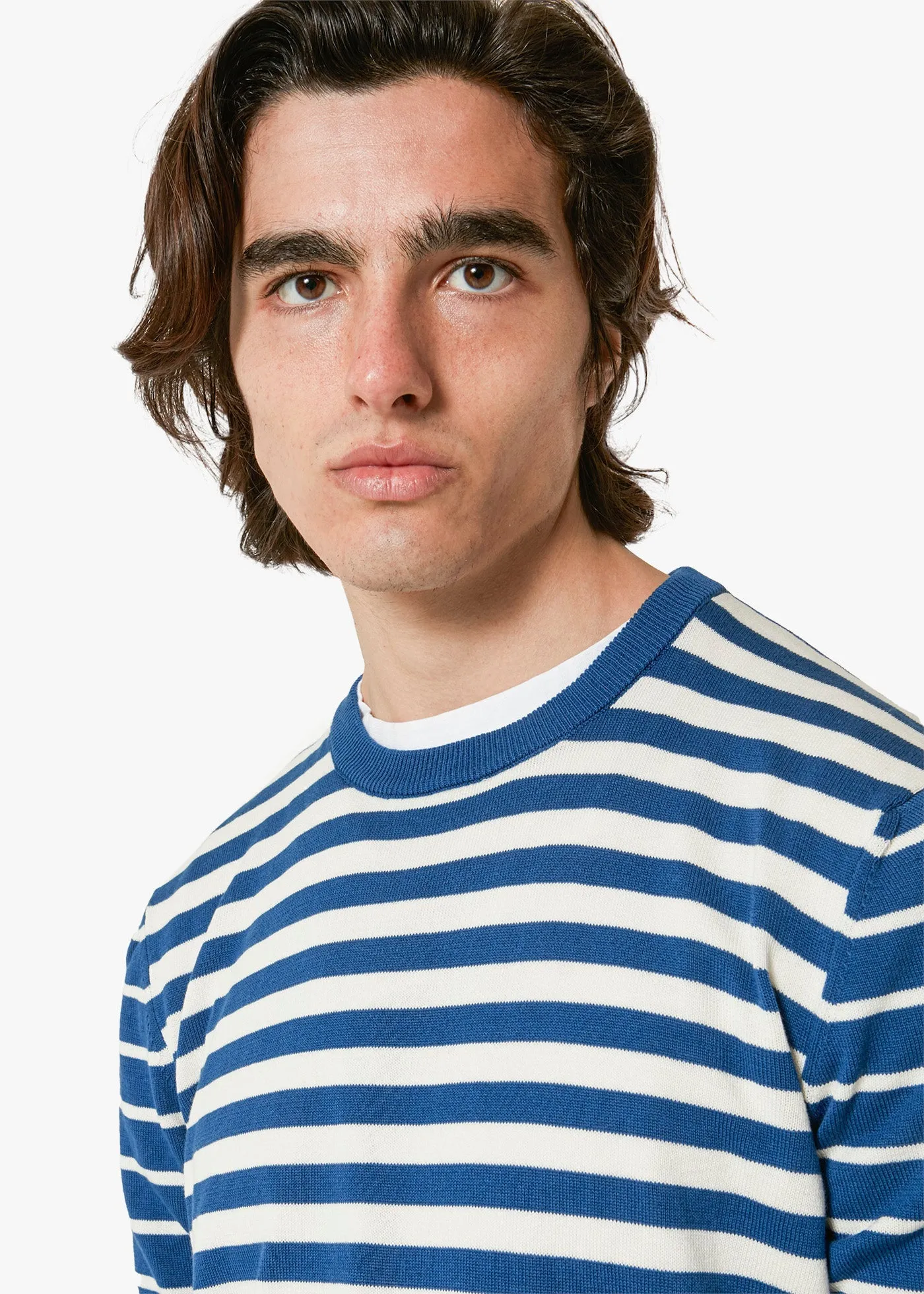 AALFEO STRIPED KNITTED T-SHIRT