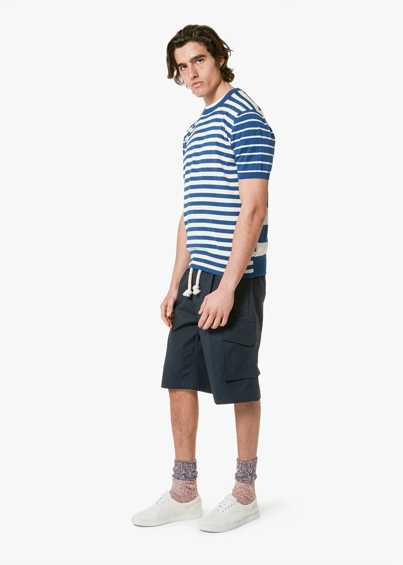 AALFEO STRIPED KNITTED T-SHIRT