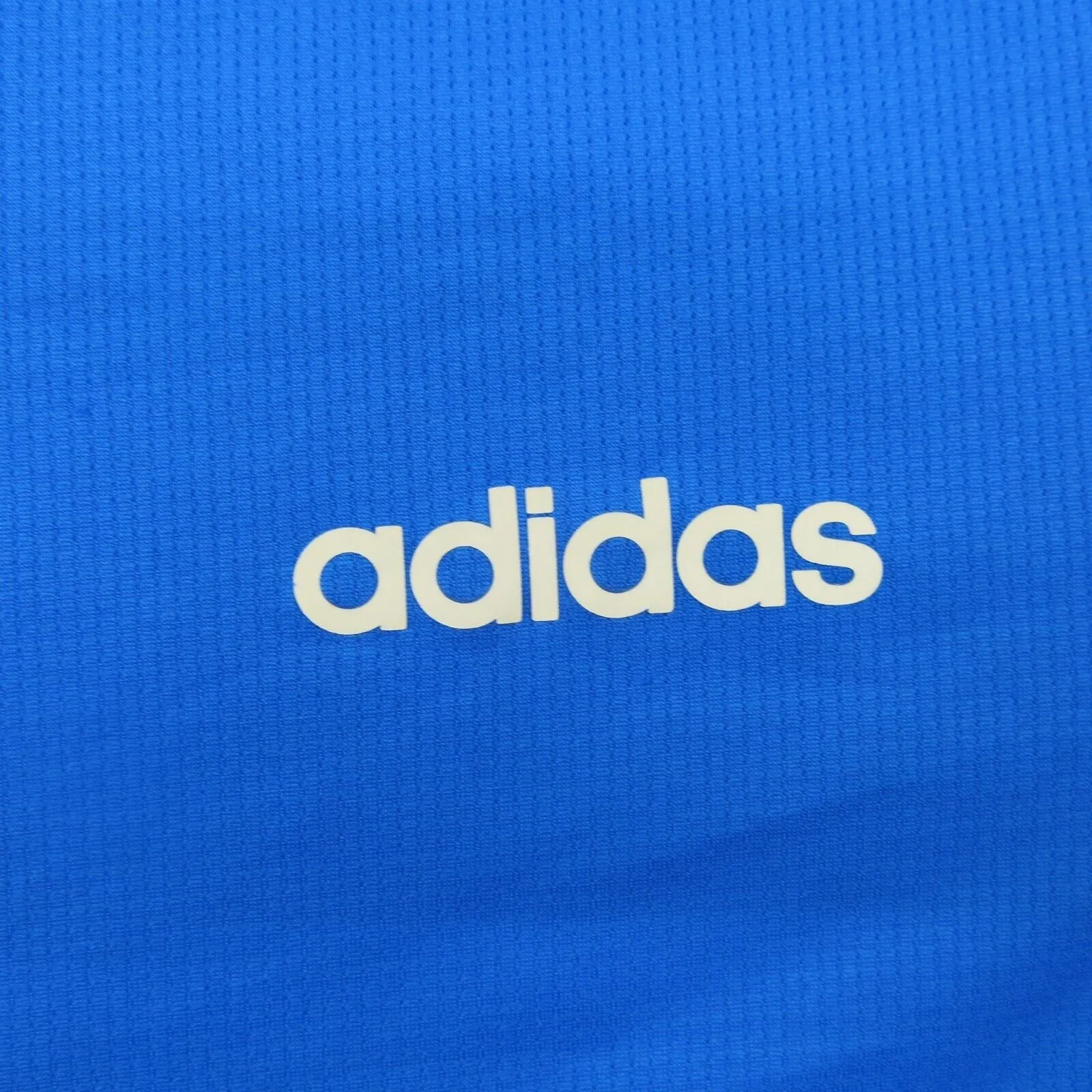 Adidas Climalite Mens Pullover T Shirt Long Sleeves Crew Neck Blue Size Medium