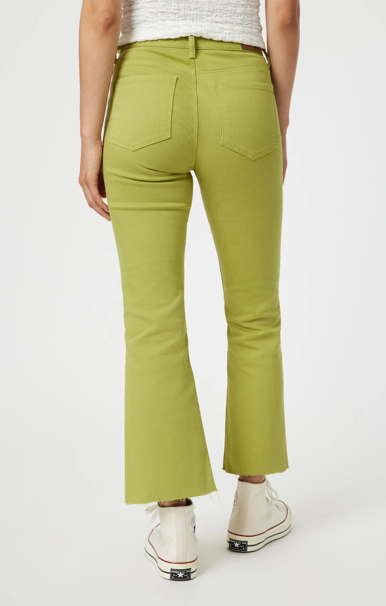 ANIKA CROP FLARE IN SPINACH GREEN FLEX BLUE