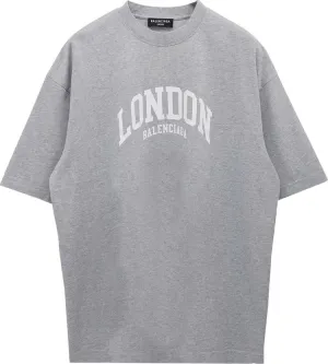 Balenciaga Cities London T-Shirt Medium Fit 'Grey', Gray