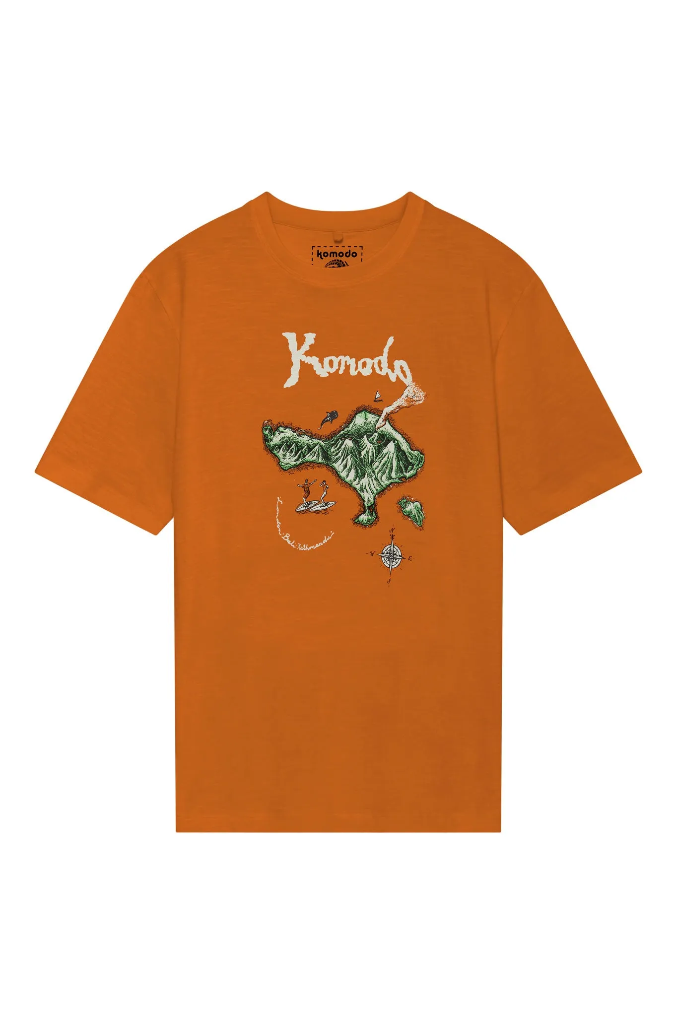 BALI ISLAND - Organic Cotton Tee Burnt Orange