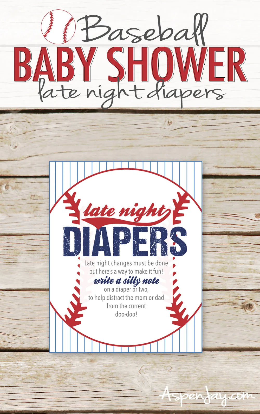 Baseball Late Night Diapers