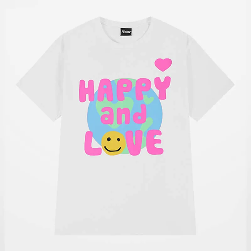 benpaolv Pink Y2K Kidcore Aesthetic T-Shirt Happy and Love