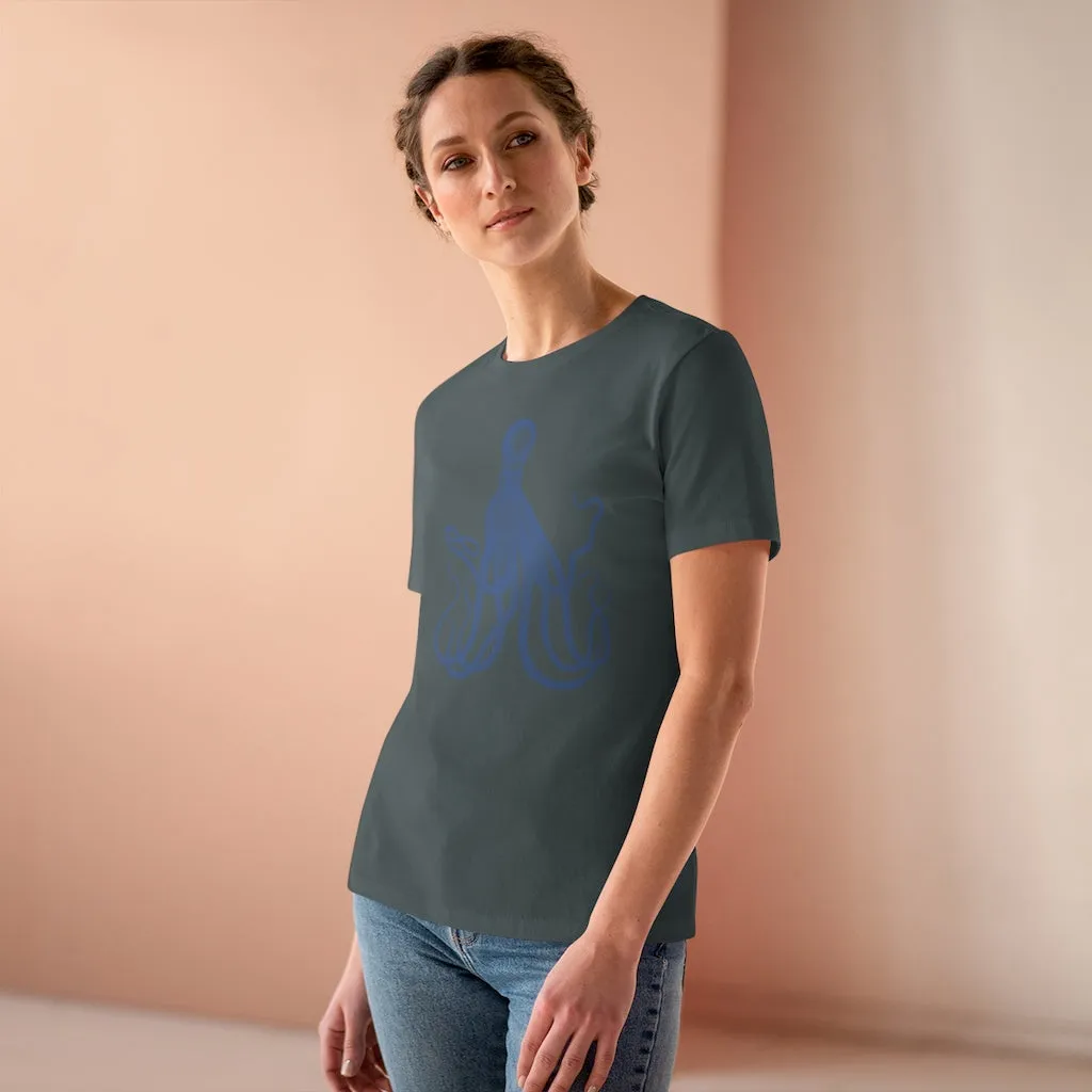 Blue Octopus, Women's Premium Tee