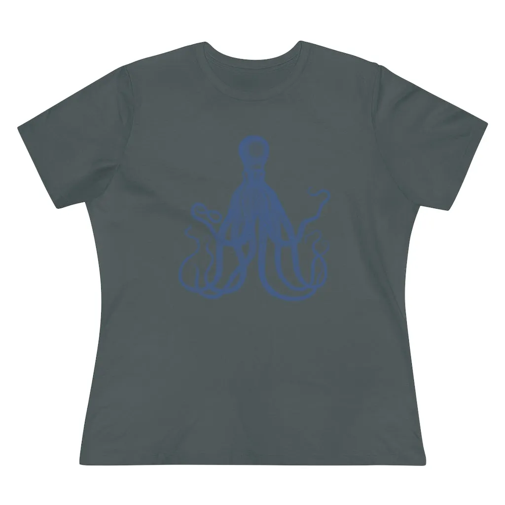 Blue Octopus, Women's Premium Tee