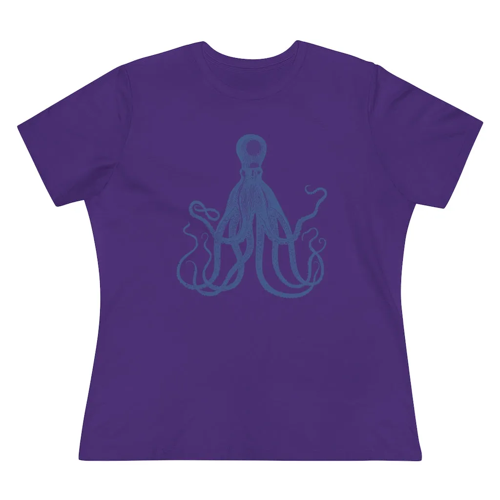 Blue Octopus, Women's Premium Tee