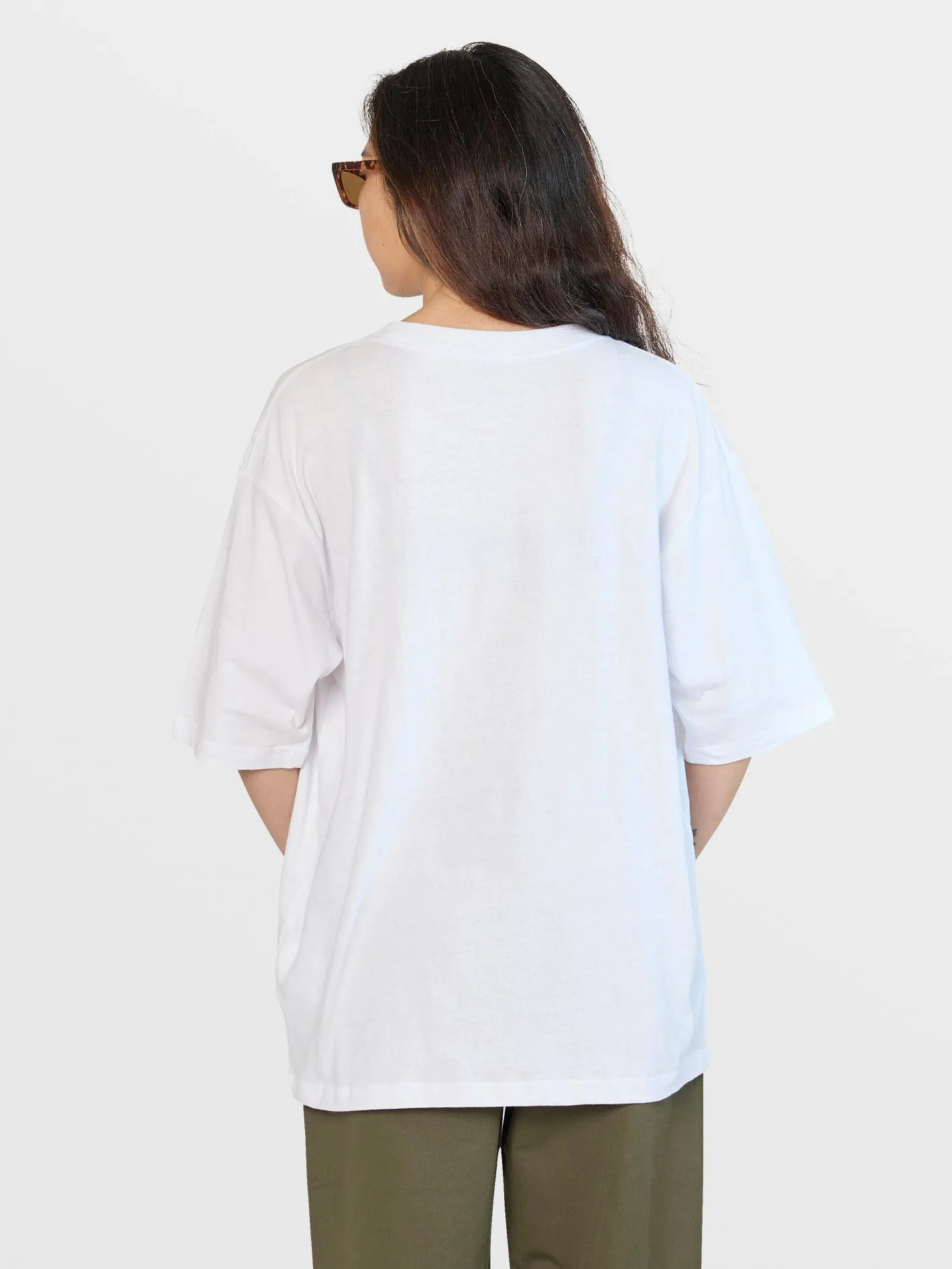 Boxy Blank Short Sleeve Tee - White