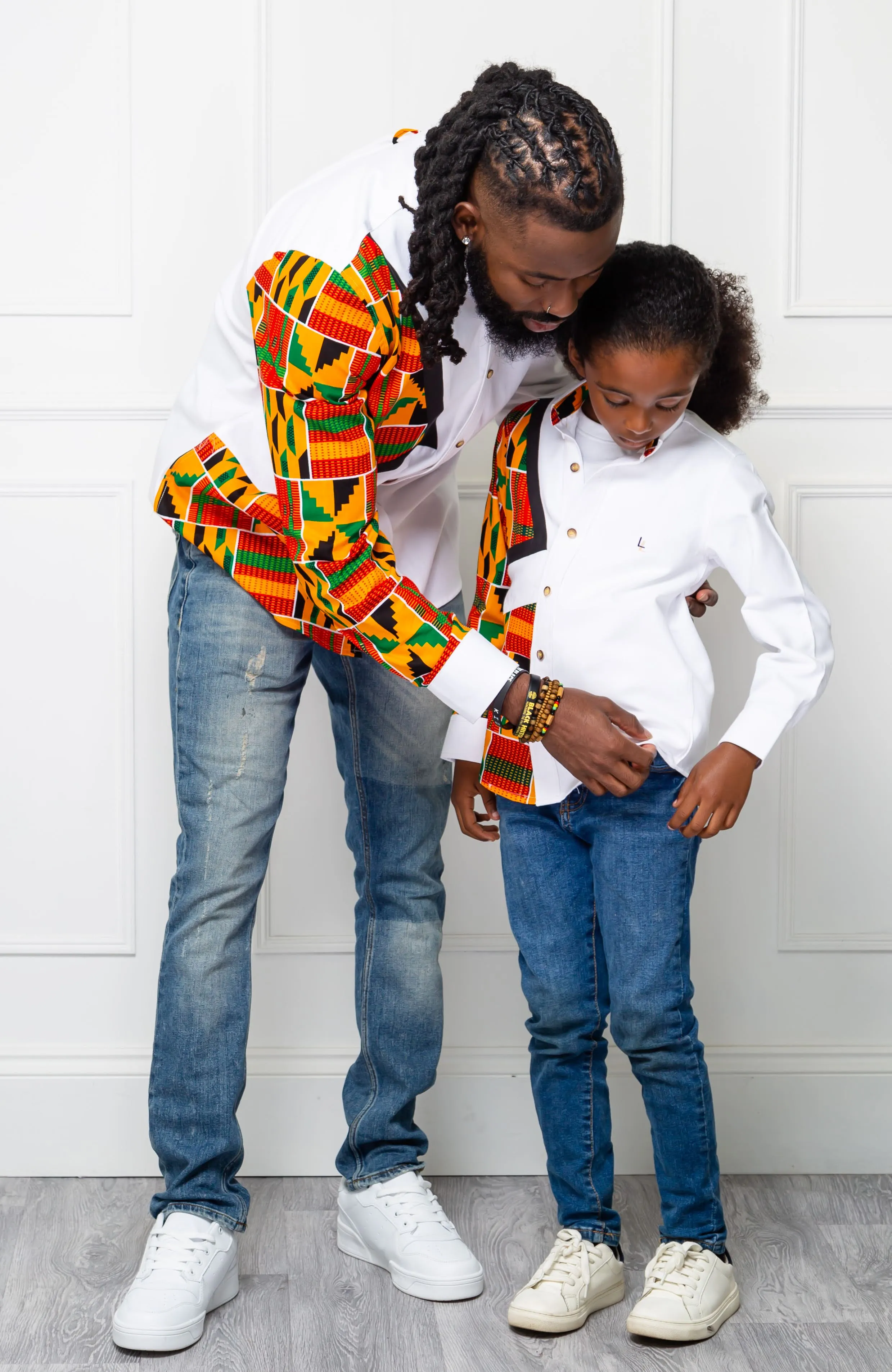 Boys Tailored-Fit African Print Shirt | Asymmetric Ankara Shirt for Boys - KENDRICK