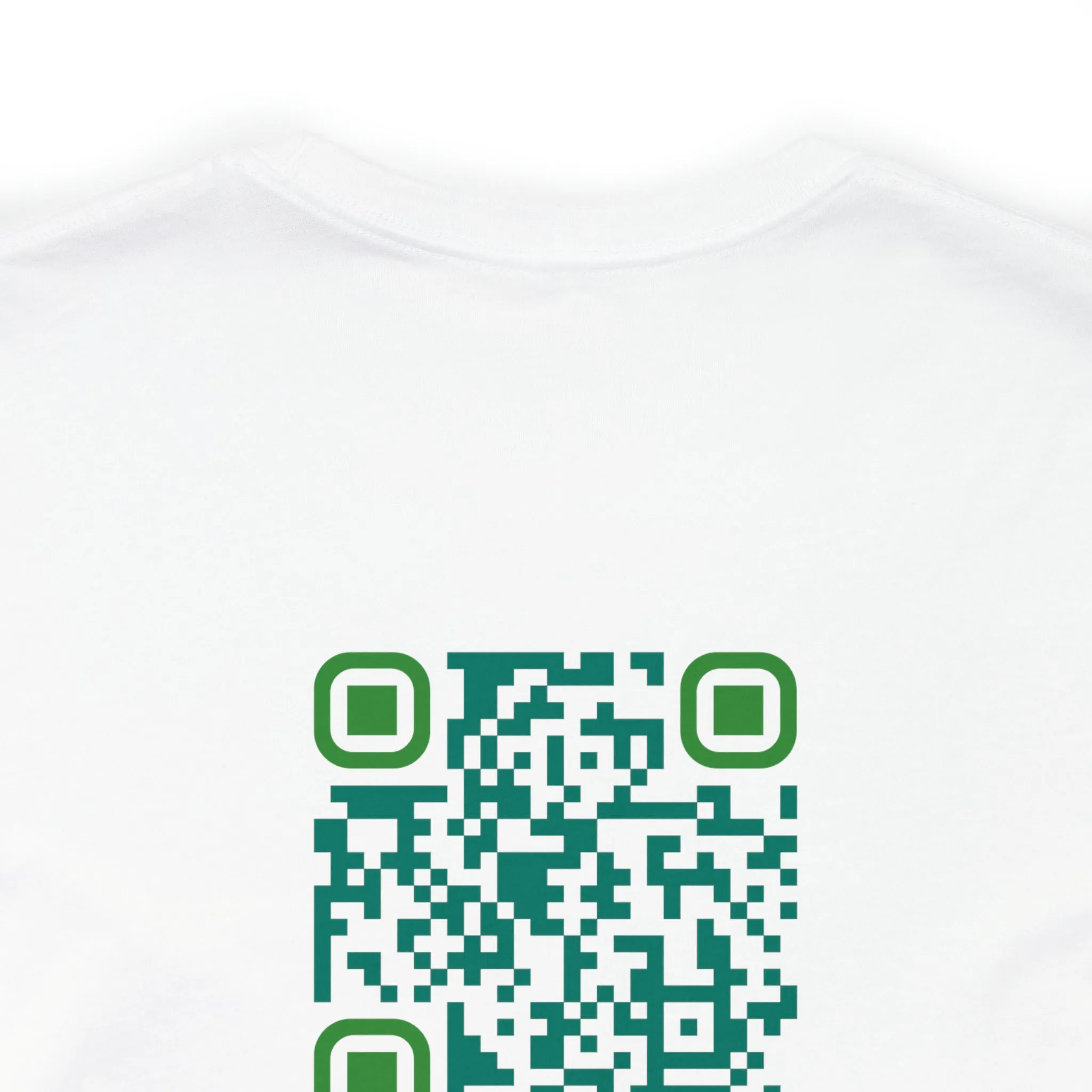 Brighten Someone's Day Today Unisex QR Code T-shirt, Hidden Message, Positive, Empowering T-shirt