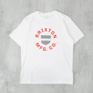 Brixton Crest Shield Tailored S/S Tee - White