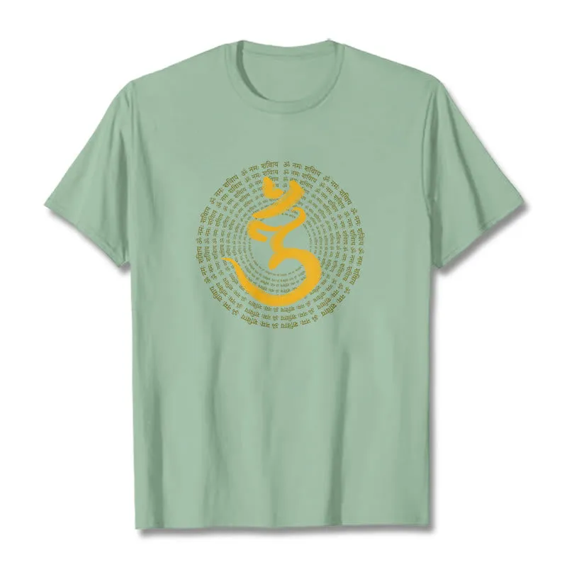 Buddha Stones 108 OM NAMAH SHIVAYA Mantra Sanskrit Tee T-shirt