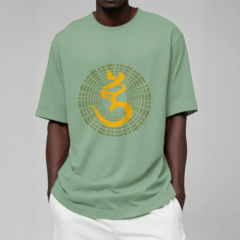 Buddha Stones 108 OM NAMAH SHIVAYA Mantra Sanskrit Tee T-shirt