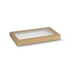 BULK 100pk Small Brown Window Lid 280x180x30mm (LIDS ONLY)