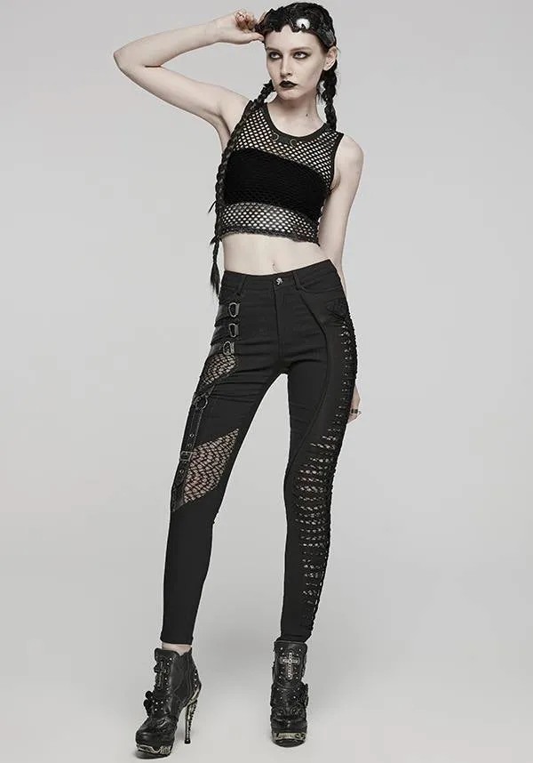 Chandra Fishnet | CROPPED TANK TOP