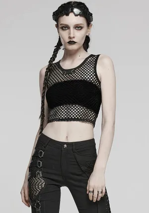 Chandra Fishnet | CROPPED TANK TOP