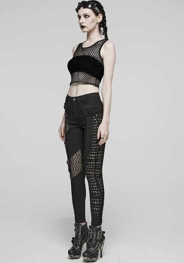 Chandra Fishnet | CROPPED TANK TOP