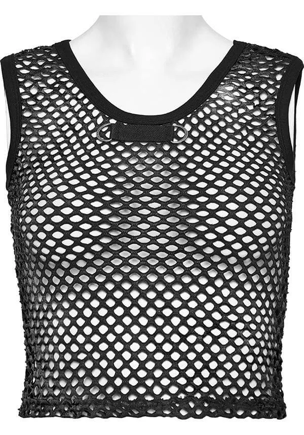 Chandra Fishnet | CROPPED TANK TOP