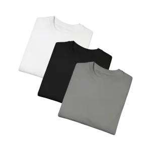 Classic Tee 3-Pack: Black, Charcoal, White