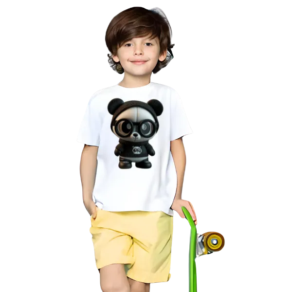 Cute Panda T Shirt For Kids