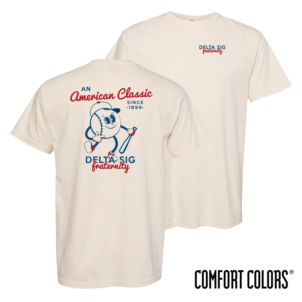 Delta Sig Comfort Colors American Classic Short Sleeve Tee