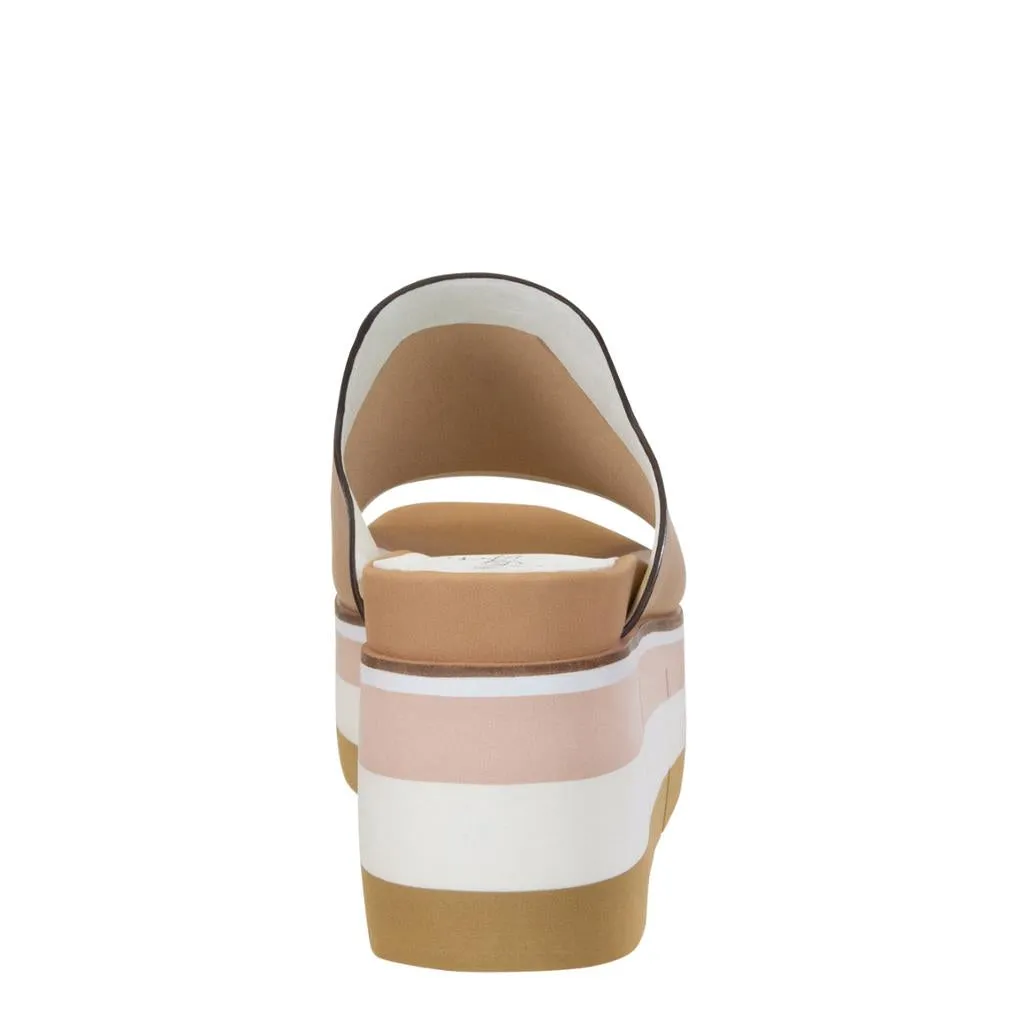 FLOW in ECRU Platform Sandals