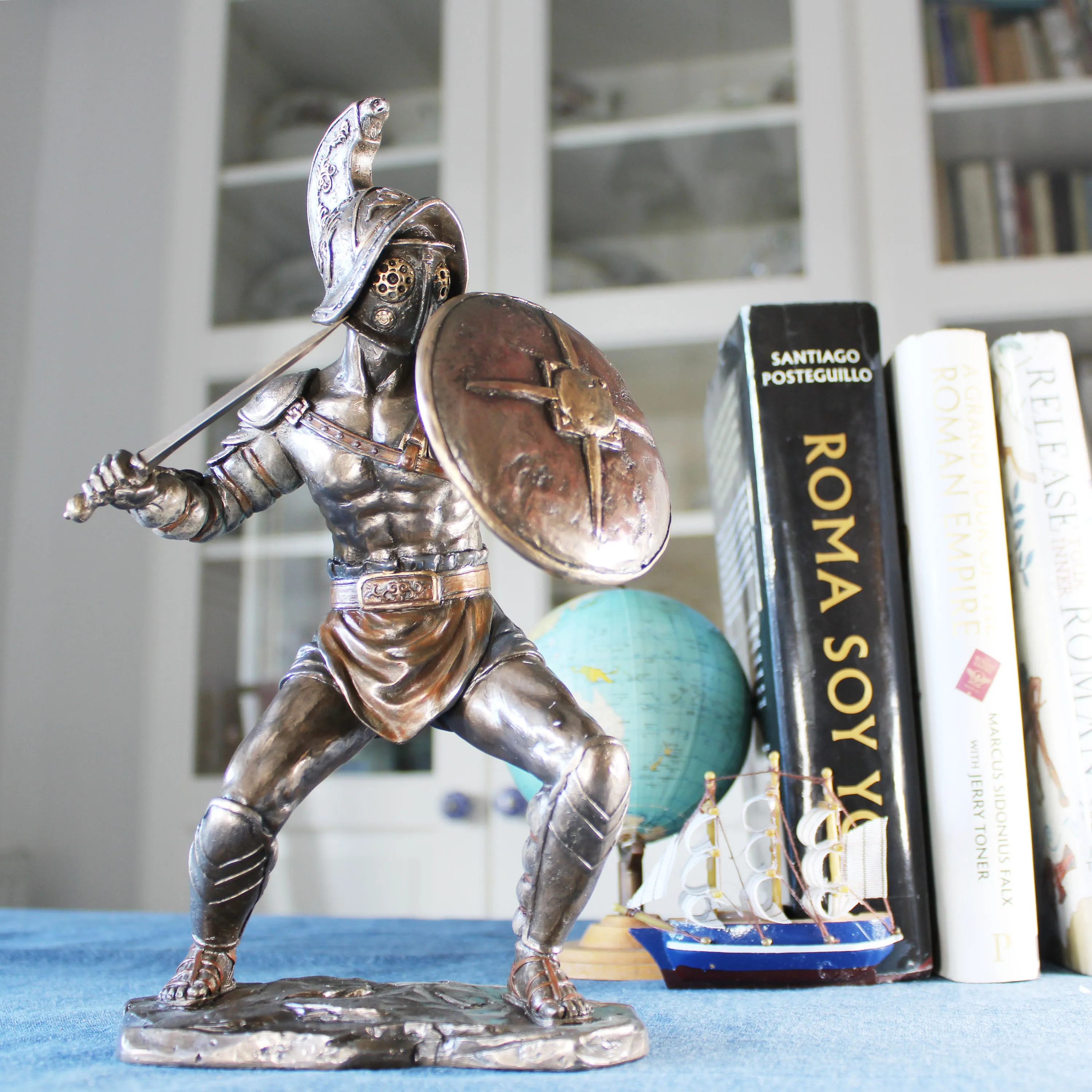 Gladiator Statue (Cold Cast Bronze Sculpture)