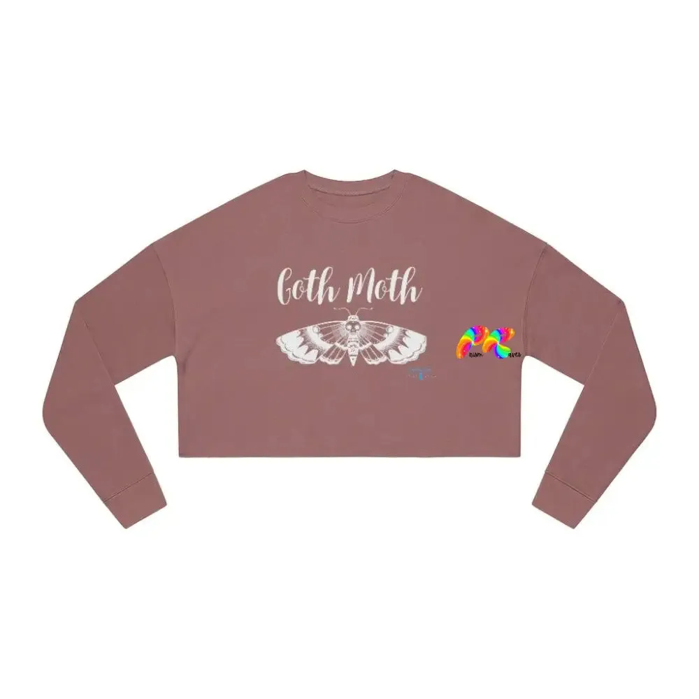 Goth Moth Women's Cropped Sweatshirt