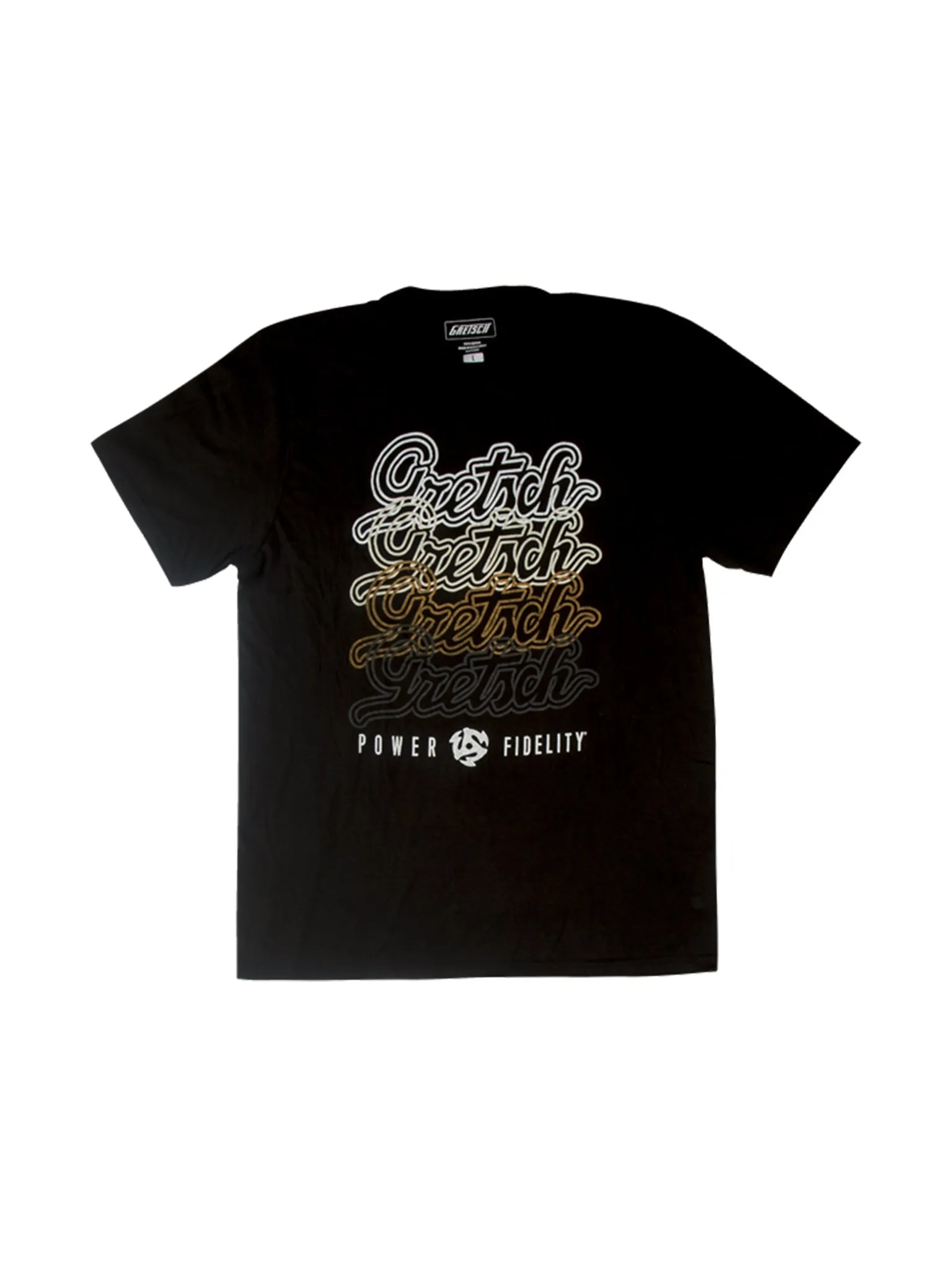 Gretsch Script Logo T-Shirt, Black, Small