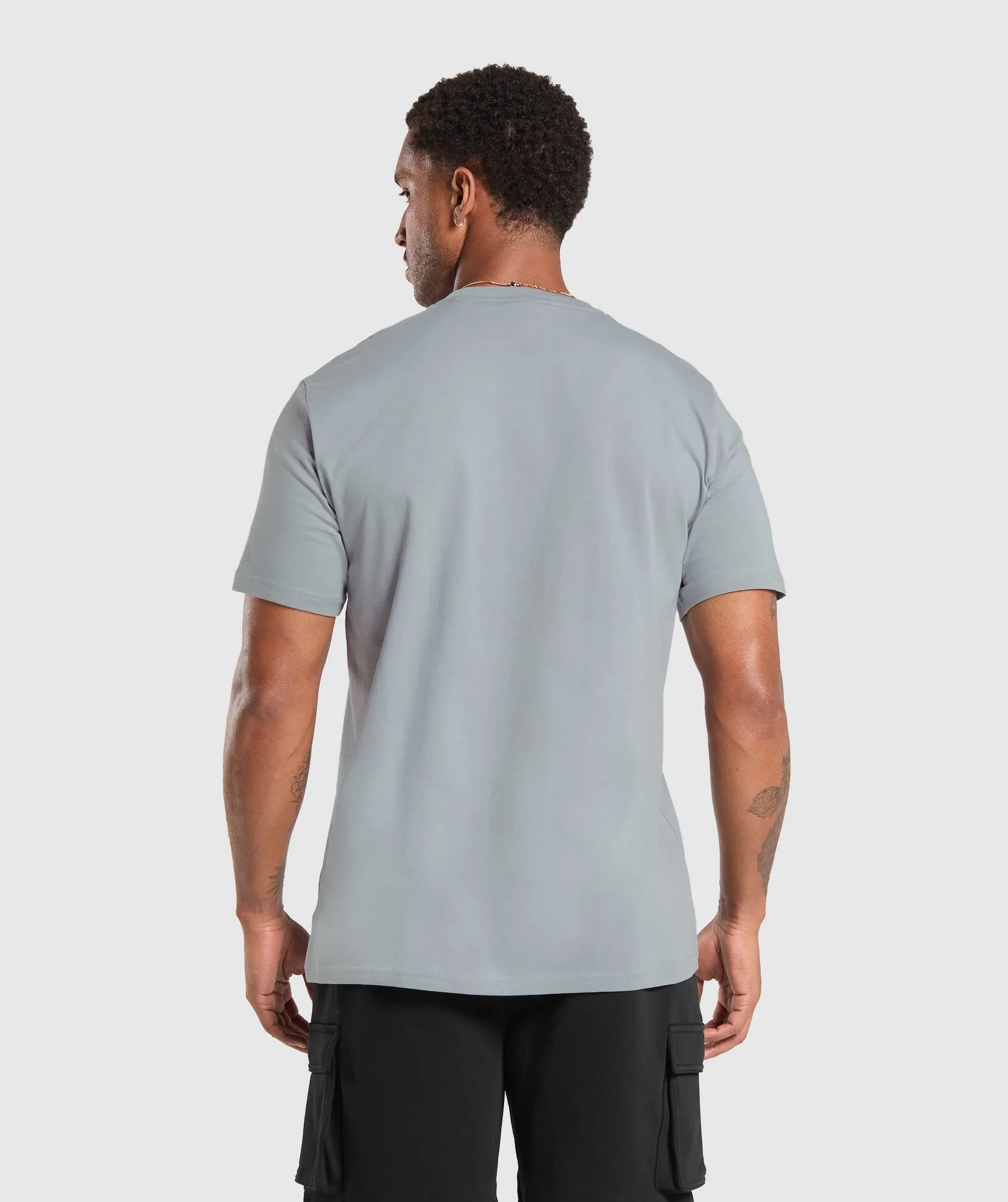 Gymshark Crest T-Shirt - Denim Grey