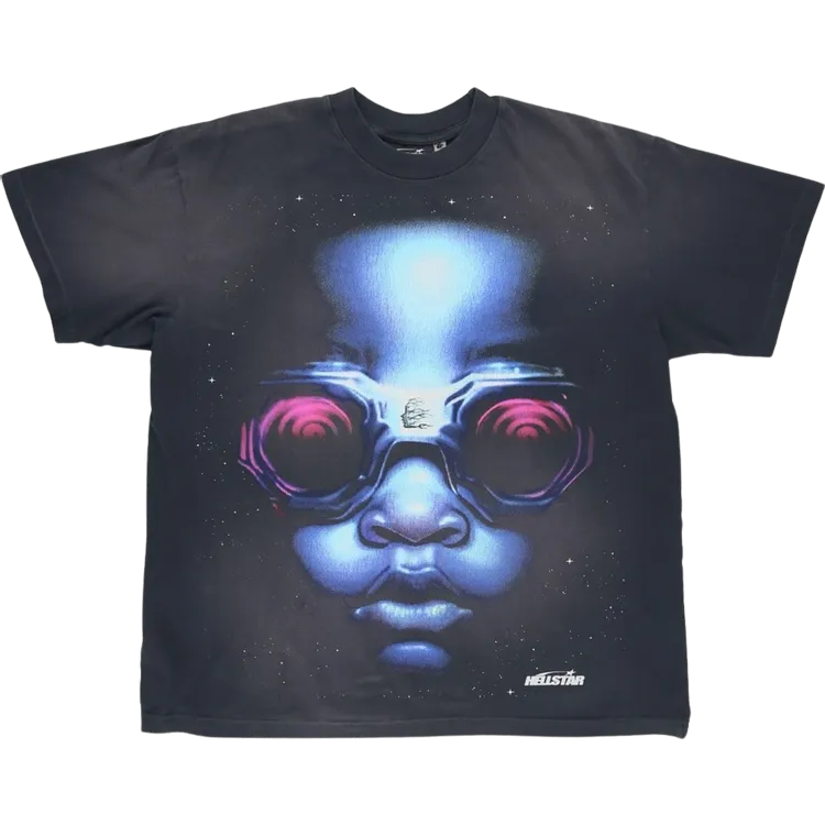 Hellstar Goggle 'Black/Blue' T-shirt, black