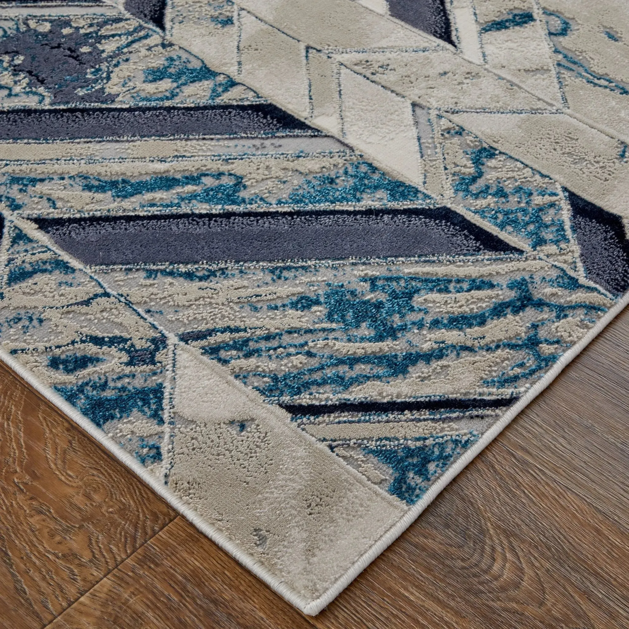 Indio IND39H1F Ivory/Blue Rug