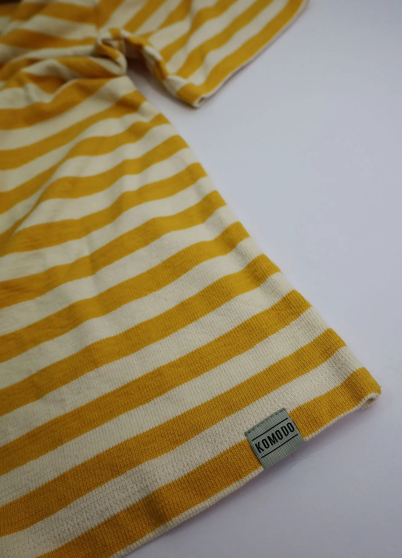 KIN Sweat Tee Mens GOTS Organic Cotton - Amber Stripe