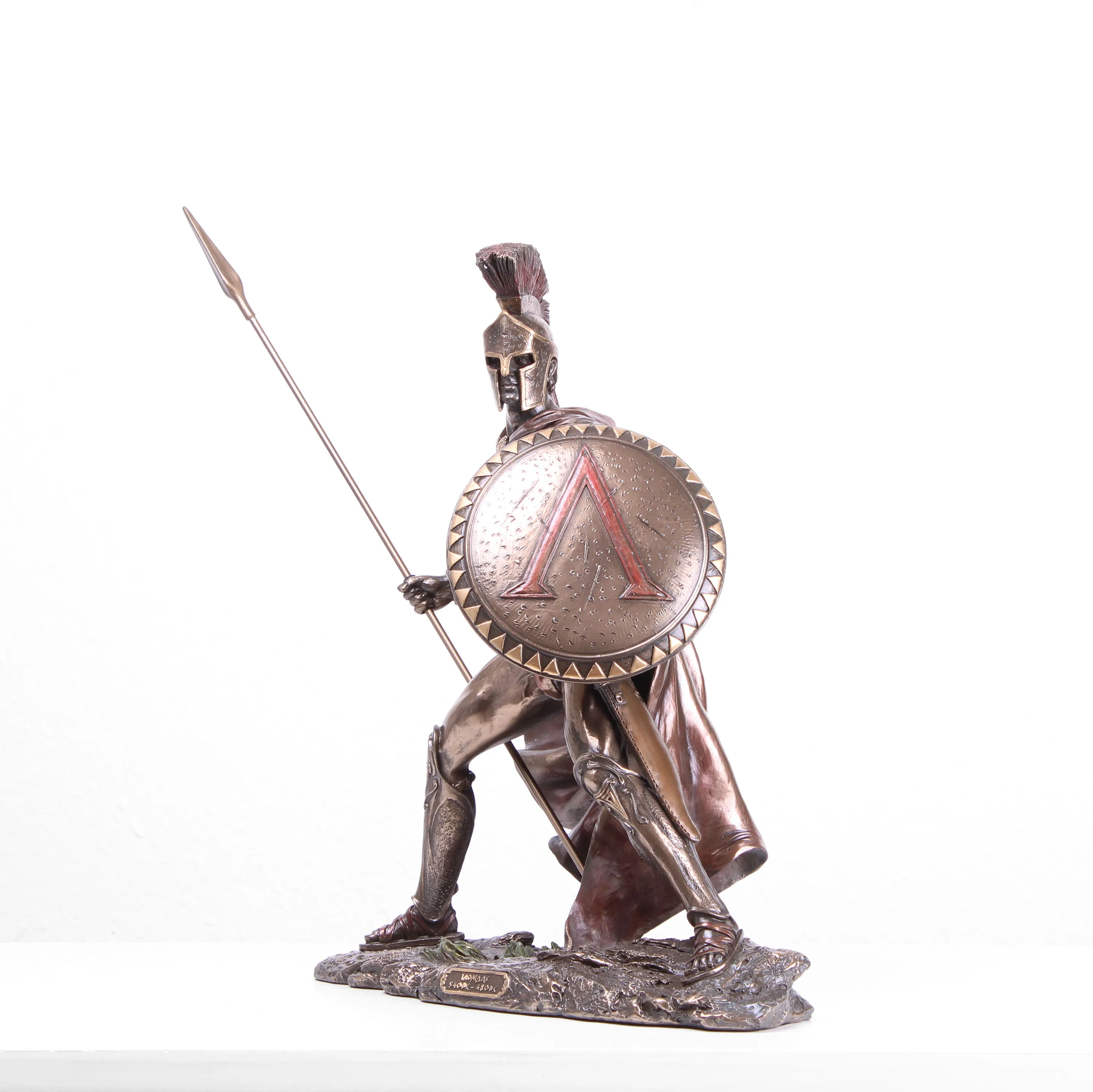 Leonidas Greek Warrior Statue (Cold Cast Bronze Sculpture)