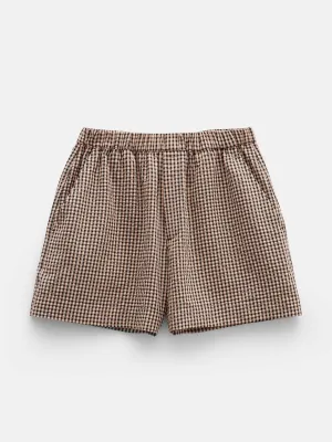 Margot cotton gingham boxer shorts