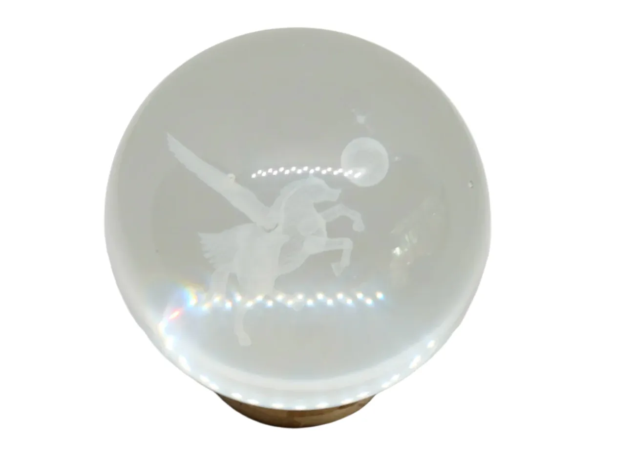 Medium Pegasus 3D Print Glass Globe