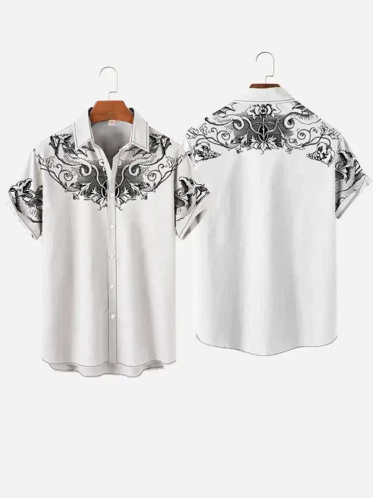 Men's fashionable and minimalist shirts 2023 Summer casual short sleeved shirts Hawaii beach shirt Men's vacation trend shirts