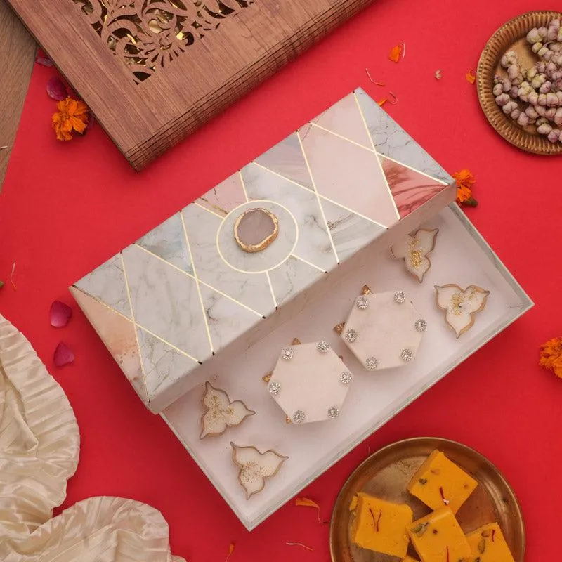 Mithuna Hexa Marble Festive Gift Box