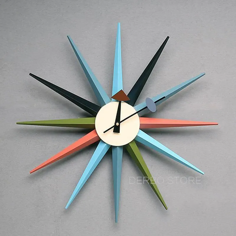 Modern Design Starburst Shape Wall Clock