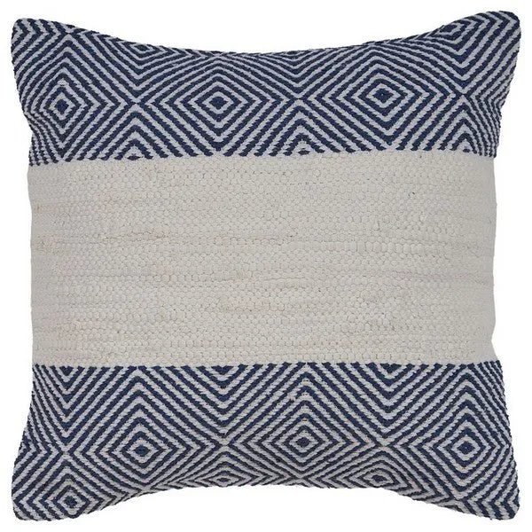 Multiplex 07352BLO Blue/Ivory Pillow