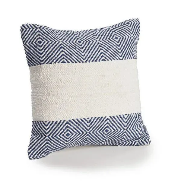 Multiplex 07352BLO Blue/Ivory Pillow