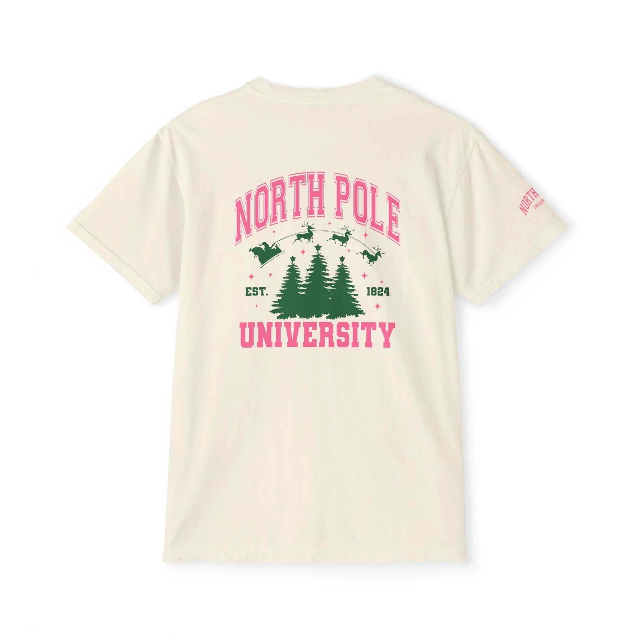 North Pole University Pocket T-Shirt