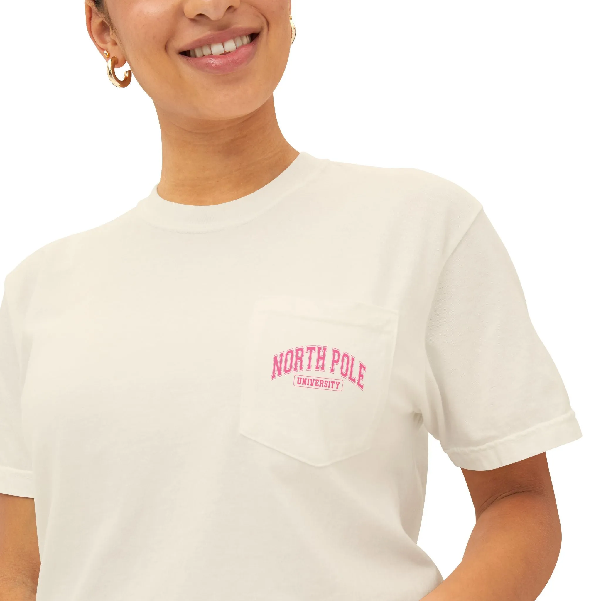 North Pole University Pocket T-Shirt