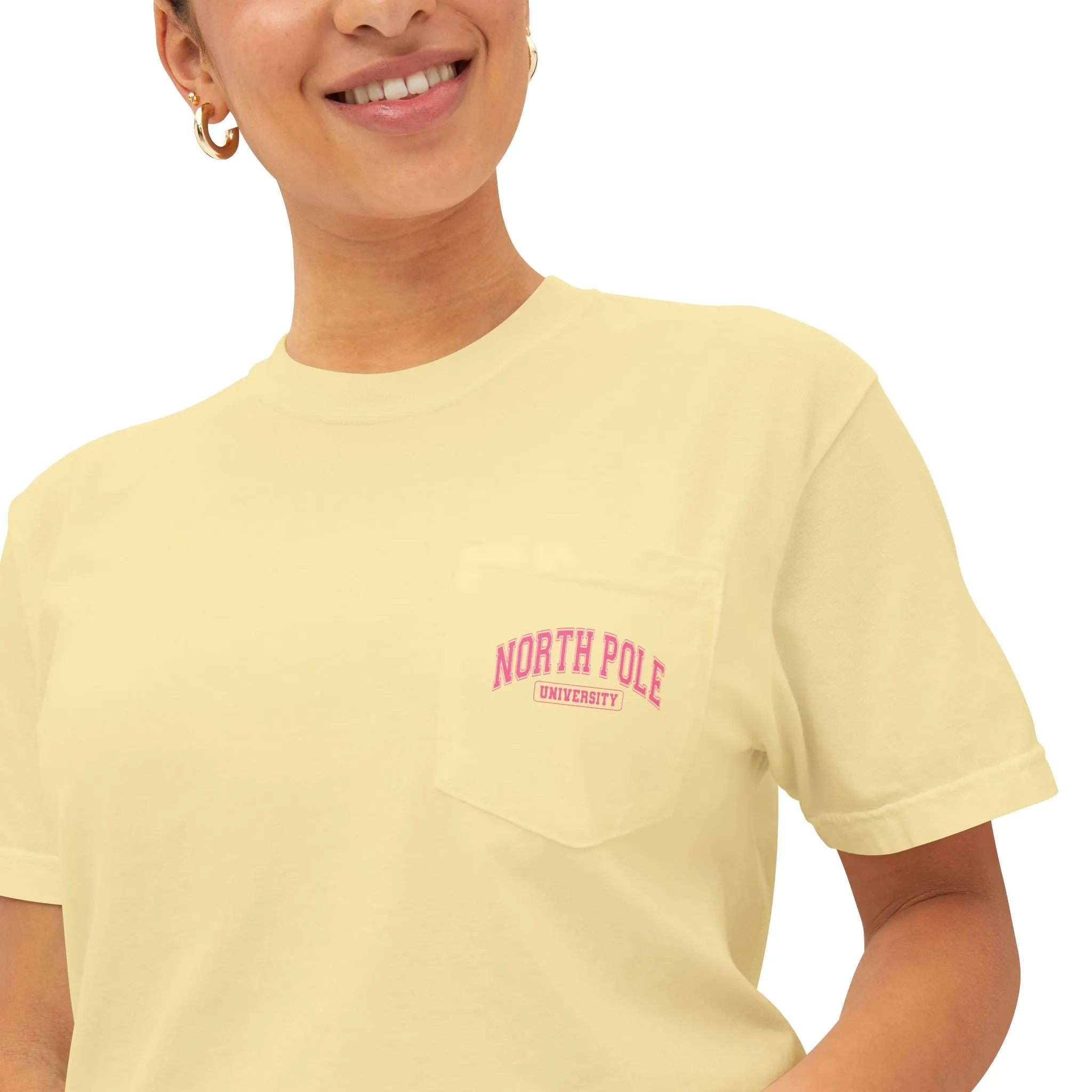 North Pole University Pocket T-Shirt