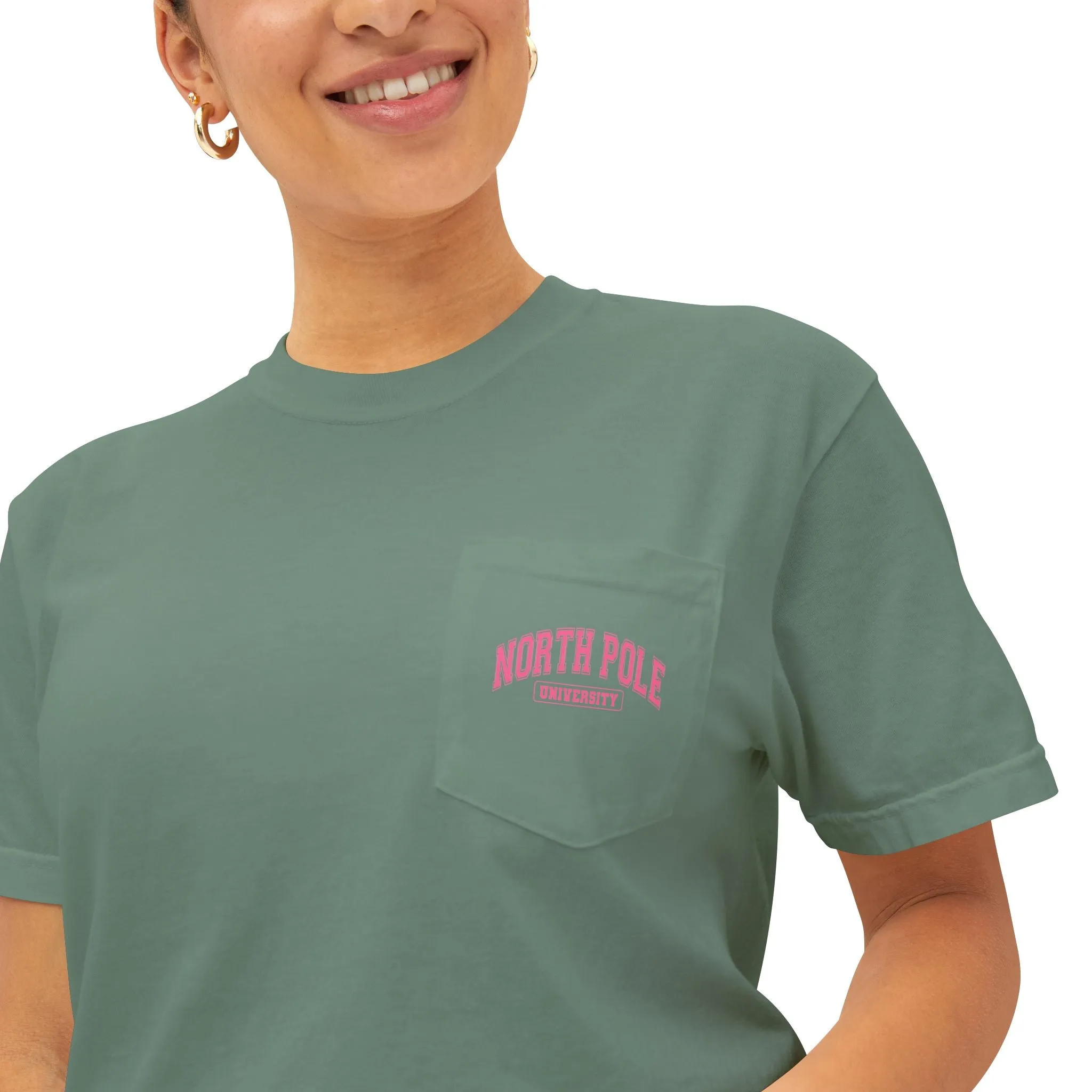 North Pole University Pocket T-Shirt