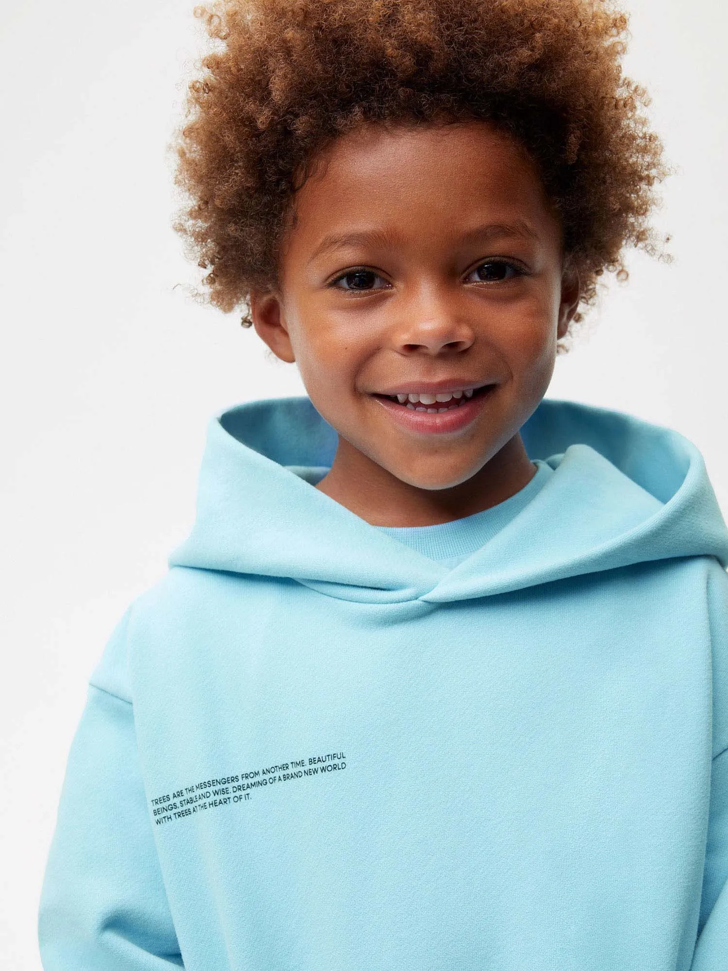 PANGAIA x Kenny Scharf Kids' 365 Hoodie—celestial blue