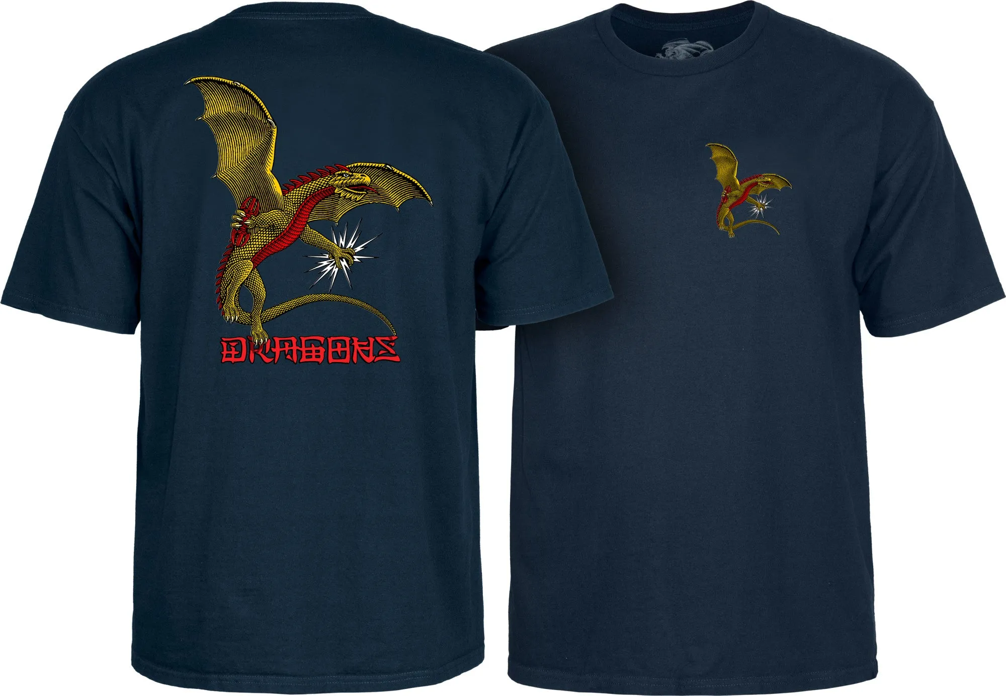 Powell Peralta Dragons Logo T-Shirt - Navy