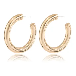 Pre Order:  Elegant Hoop Statement Earrings