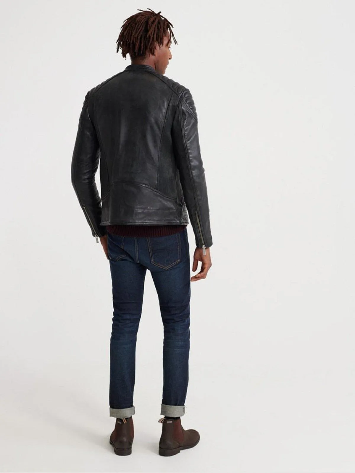 Racer Leather Jacket For Men